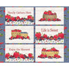 CLEARANCE Monthly Placemats June Placemat Panel PD12410 - Riley Blake Designs - DIGITALLY PRINTED Berries Text - Quilting Cotton Fabric