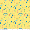 SALE Our Little Band Animal Toss C13061 Yellow - Riley Blake Designs - Crayola Crayon-Drawn - Quilting Cotton Fabric - Licensed Product