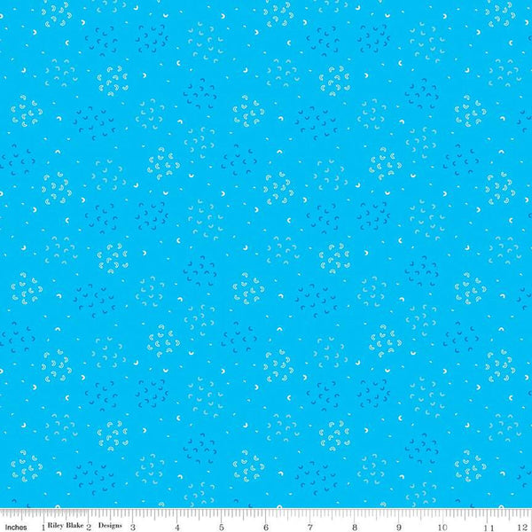 SALE Our Little Band Geo Cluster C13063 Peacock - Riley Blake Designs - Crayola Crayons C Shapes - Quilting Cotton Fabric - Licensed Product