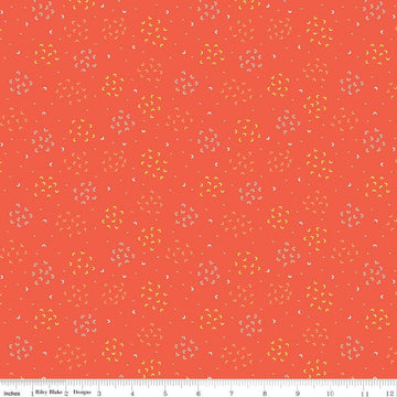 CLEARANCE Our Little Band Geo Cluster C13063 Red - Riley Blake Designs - Crayola Crayons C Shapes - Quilting Cotton Fabric