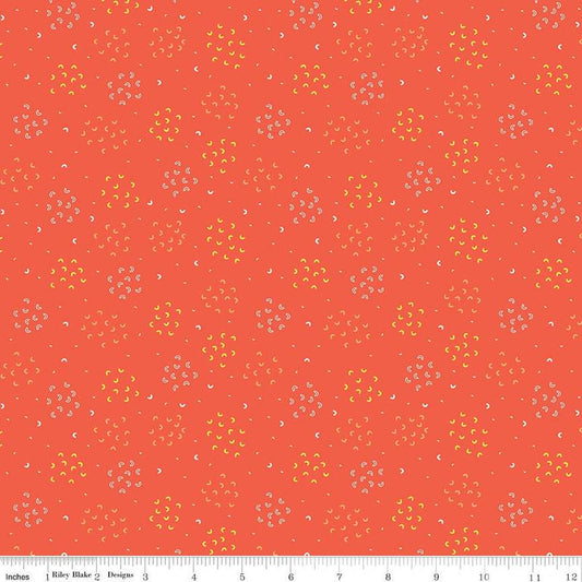 CLEARANCE Our Little Band Geo Cluster C13063 Red - Riley Blake Designs - Crayola Crayons C Shapes - Quilting Cotton Fabric
