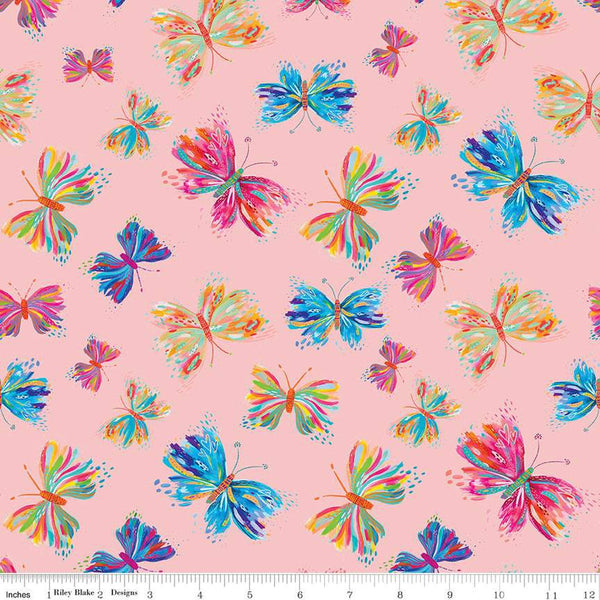 SALE Kindness, Always Butterflies CD13021 Frosting - Riley Blake Designs - DIGITALLY PRINTED Butterfly - Quilting Cotton