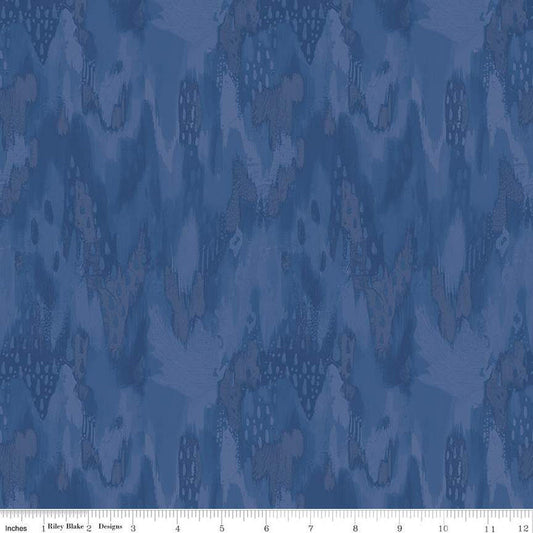 SALE Kindness, Always Tonal C13024 Navy - Riley Blake Designs - Tone-on-Tone Semi-Solid - Quilting Cotton Fabric
