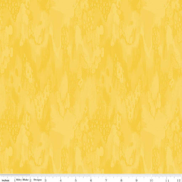 SALE Kindness, Always Tonal C13024 Yellow - Riley Blake Designs - Tone-on-Tone Semi-Solid - Quilting Cotton Fabric