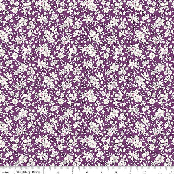 SALE Flower Show Botanical Jewel Maddsie Silhouette B 01666816B - Riley Blake - Floral Flowers - Liberty Fabrics - Quilting Cotton Fabric