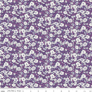 SALE Flower Show Botanical Jewel Arley Blossom A 01666824A - Riley Blake - Floral Flowers - Liberty Fabrics - Quilting Cotton Fabric