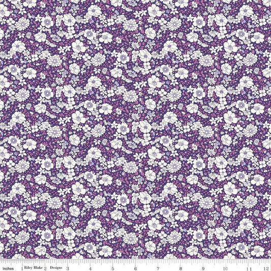 SALE Flower Show Botanical Jewel Arley Blossom A 01666824A - Riley Blake - Floral Flowers - Liberty Fabrics - Quilting Cotton Fabric
