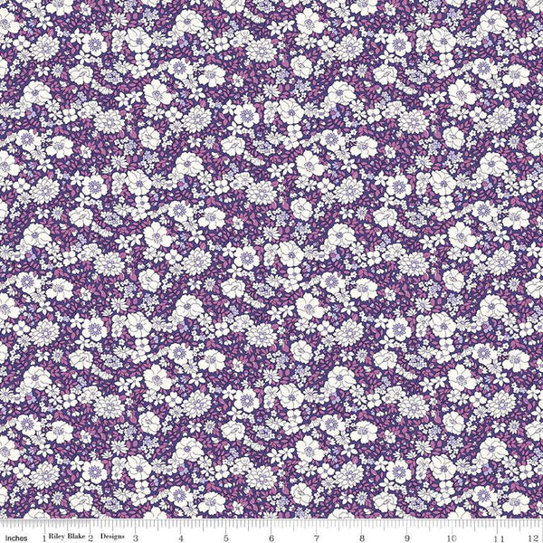 SALE Flower Show Botanical Jewel Arley Blossom A 01666824A - Riley Blake - Floral Flowers - Liberty Fabrics - Quilting Cotton Fabric