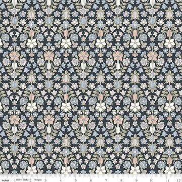SALE Fat Quarter End of Bolt - Flower Show Pebble Hampstead Meadow A 01666835A - Riley Blake - Floral - Liberty Fabrics - Quilting Fabric