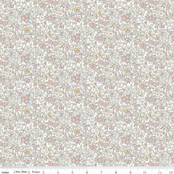 Flower Show Pebble Forget Me Not Blossom A 01666839A - Riley Blake Designs - Floral Flowers - Liberty Fabrics - Quilting Cotton Fabric