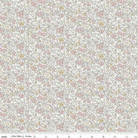 Flower Show Pebble Forget Me Not Blossom A 01666839A - Riley Blake Designs - Floral Flowers - Liberty Fabrics - Quilting Cotton Fabric