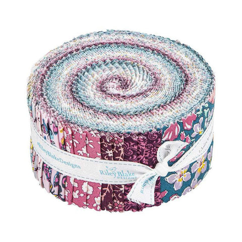 SALE The Collector's Home Nature's Jewel 2.5-Inch Rolie Polie Jelly Roll 40 pieces - Riley Blake - Liberty Fabrics - Quilting Cotton Fabric