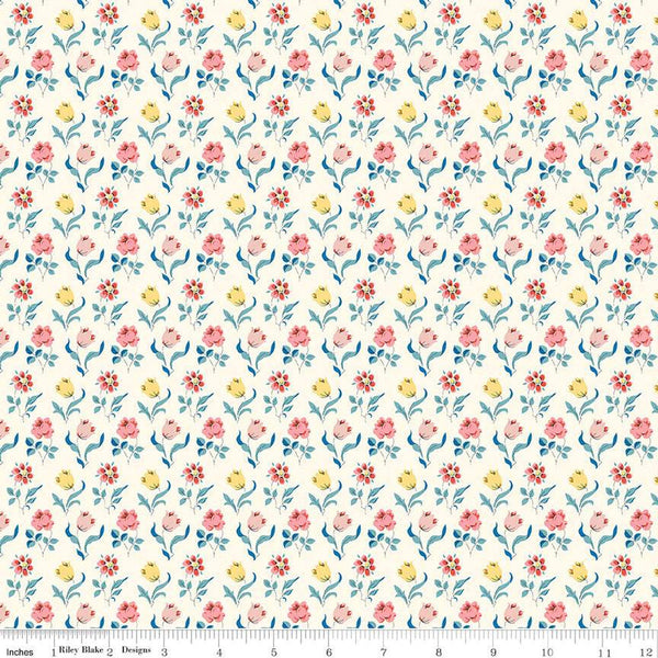 CLEARANCE The Collector's Home Curiosity Brights Oshibana A 01666808A - Riley Blake - Floral - Liberty Fabrics - Quilting Cotton Fabric