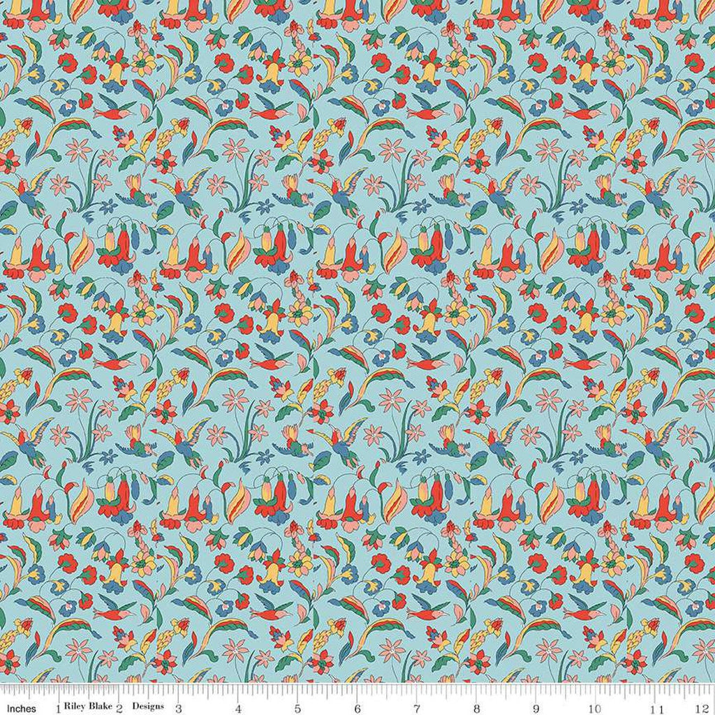 CLEARANCE The Collector's Home Curiosity Brights Floral and Fauna A 01666804A - Riley Blake - Liberty Fabrics - Quilting Cotton Fabric