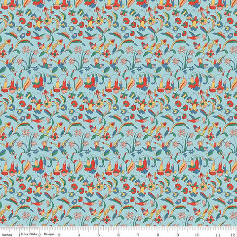 CLEARANCE The Collector's Home Curiosity Brights Floral and Fauna A 01666804A - Riley Blake - Liberty Fabrics - Quilting Cotton Fabric