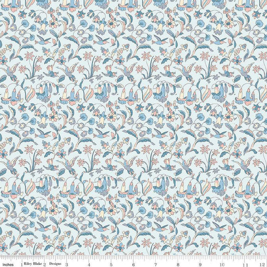 SALE The Collector's Home Pavilion Neutrals Flora & Fauna B 01666804B - Riley Blake - Floral - Liberty Fabrics - Quilting Cotton Fabric