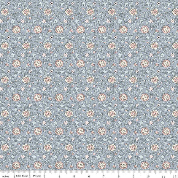 SALE The Collector's Home Pavilion Neutrals Manor Park B 01666809B - Riley Blake Designs - Floral - Liberty Fabrics - Quilting Cotton Fabric