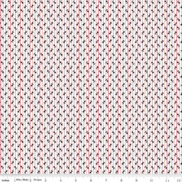 CLEARANCE The Collector's Home Nature's Jewel Millefleur Stripe C 01666805C - Riley Blake - Liberty Fabrics - Quilting Cotton Fabric