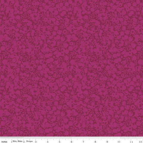 SALE The Wiltshire Shadow Collection 01666532A Jewel Purple - Riley Blake - Tonal Leaves Berries  - Liberty Fabrics - Quilting Cotton Fabric