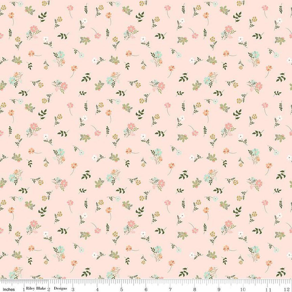 SALE With a Flourish Leaves C12734 Blush - Riley Blake Designs - Overl –  Cute Little Fabric Shop