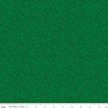 SALE The Wiltshire Shadow Collection 01666560A Clover - Riley Blake - Tonal Leaf Leaves Berries  - Liberty Fabrics - Quilting Cotton Fabric