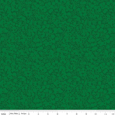 SALE The Wiltshire Shadow Collection 01666560A Clover - Riley Blake - Tonal Leaf Leaves Berries  - Liberty Fabrics - Quilting Cotton Fabric