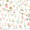 Wild & Free Main C12930 White - Riley Blake Designs - Floral State Flowers Names Flower - Quilting Cotton Fabric