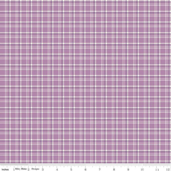 Hello Spring Plaid C12964 Lavender - Riley Blake Designs - Quilting Cotton Fabric