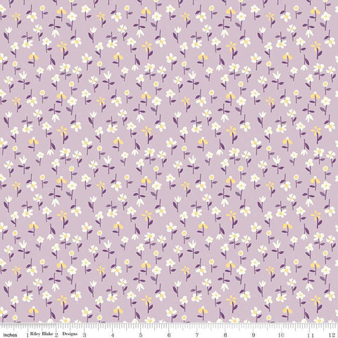 Hello Spring Floral C12965 Lilac - Riley Blake Designs - Flowers - Quilting Cotton Fabric