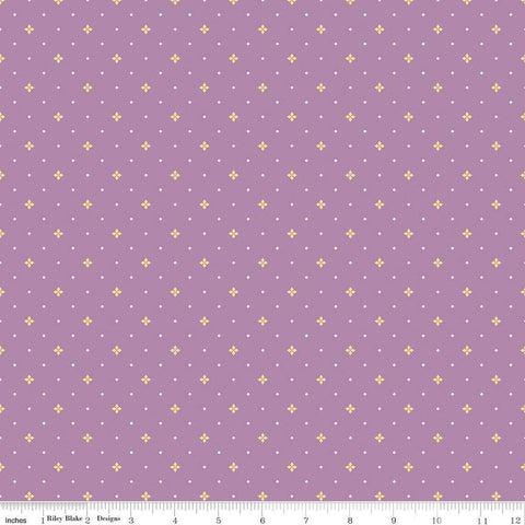 Hello Spring Ditsy C12966 Lavender - Riley Blake Designs - Geometric Diamonds - Quilting Cotton Fabric