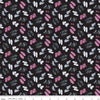 Barbie Girl Shoes C12991 Black - Official Licensed Product - Doll Text Logo Shoe  - Quilting Cotton Fabric
