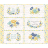 SALE Monthly Placemats May Placemat Panel PD12408 - Riley Blake Designs - DIGITALLY PRINTED Flowers Phrases Text - Quilting Cotton Fabric