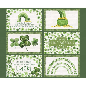 DEAL Monthly Placemats March Placemat Panel Saint Patrick's Day Fabric PD12404 - DIGITALLY PRINTED Riley Blake Quilting Cotton Fabric