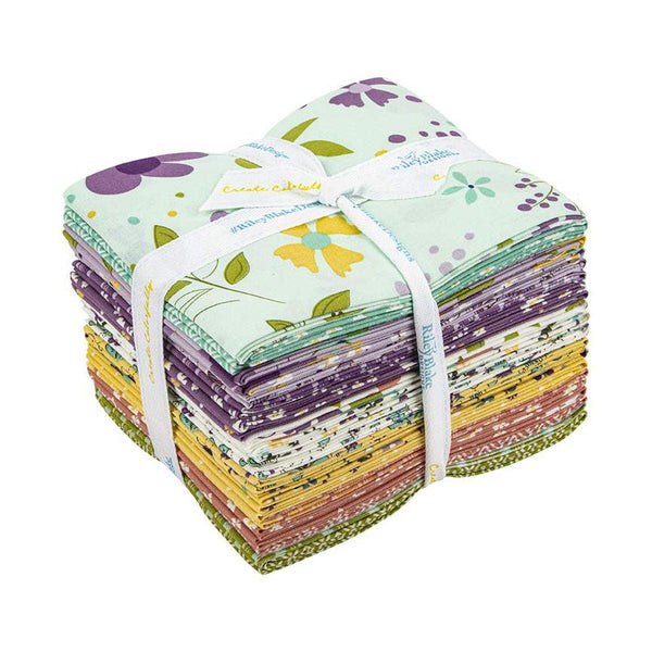 SALE Hello Spring Fat Quarter Bundle 21 pieces - Riley Blake Designs - Pre cut Precut - Flowers Butterflies - Quilting Cotton Fabric