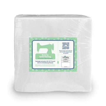 DEAL Lori Holt 10" Precut Sew-in Interfacing ST-31263 - Riley Blake Designs -  100 Non-Fusible Light/Medium 10-Inch Squares