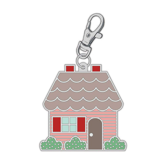 DEAL Lori Holt Enamel Happy Charm ST-30022 Happy House - Riley Blake Designs - Approximately 1 3/4" x 1 3/4"