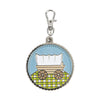 SALE Lori Holt Enamel Happy Charm ST-25519 Prairie Covered Wagon - Riley Blake Designs - Approximately 1 3/4" x 1 1/2"