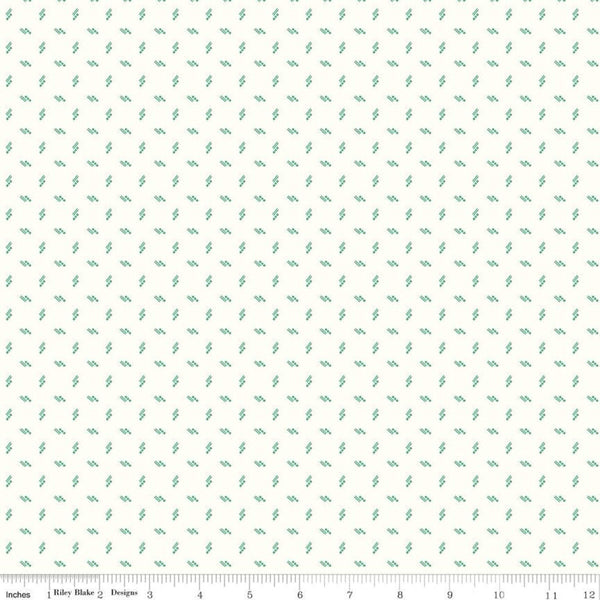 SALE Bee Backgrounds Shirting C9710 Alpine - Riley Blake Designs - Lines Squares Off White - Lori Holt - Quilting Cotton Fabric