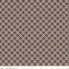 Bee Basics PRINTEED Gingahm Raisin Brown Tone-on Tone Fabric - C6400 - Lori Holt Riley Blake Quilting Cotton Fabric