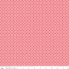 Bee Basics Polka Dot C6405 Coral - Riley Blake Designs - Dots Dotted - Lori Holt - Quilting Cotton Fabric