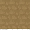 SALE Big Game Trees C12971 Curry - Riley Blake Designs - Pines Pine Tree - Quilting Cotton Fabric