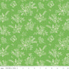 Gingham Cottage Tonal C13011 Green - Riley Blake Designs - Floral Flowers Tone-on-Tone Background - Quilting Cotton Fabric