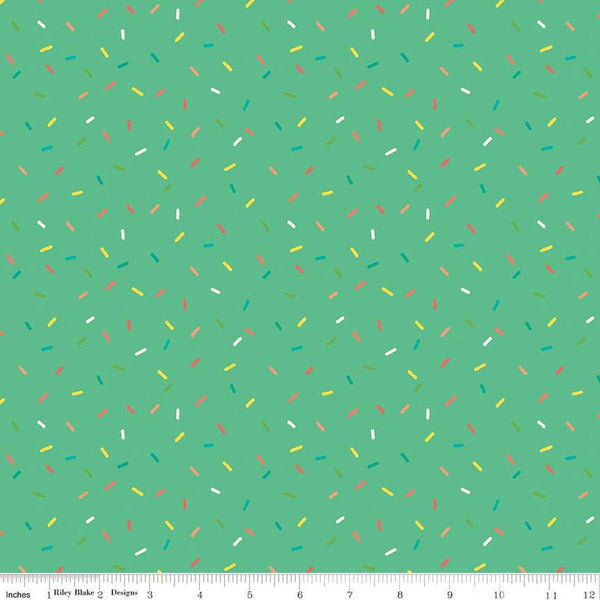 Gingham Cottage Confetti C13018 Sea Glass - Riley Blake Designs - Confetti Sprinkles - Quilting Cotton Fabric