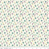 35" End of Bolt - SALE Hello Spring Floral C12965 Cream - Riley Blake Designs - Flowers - Quilting Cotton Fabric