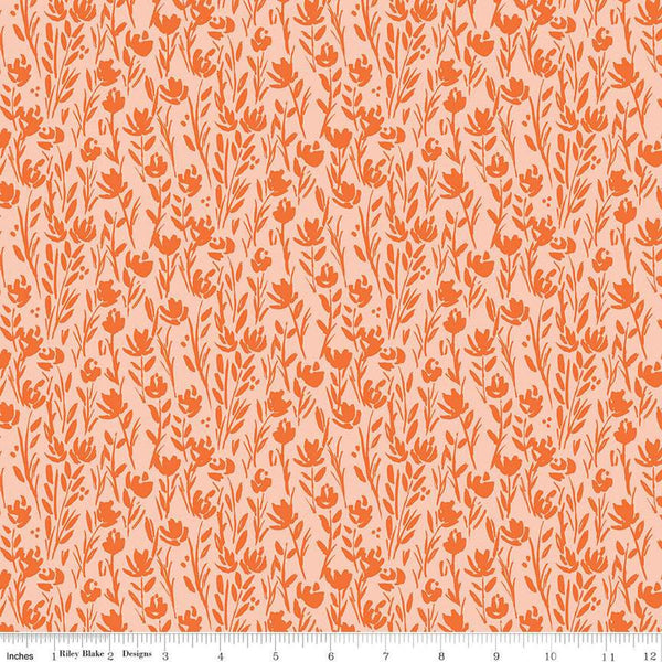 SALE Eden Tonal C12924 Marmalade by Riley Blake Designs - Floral Flowers - Quilting Cotton Fabric