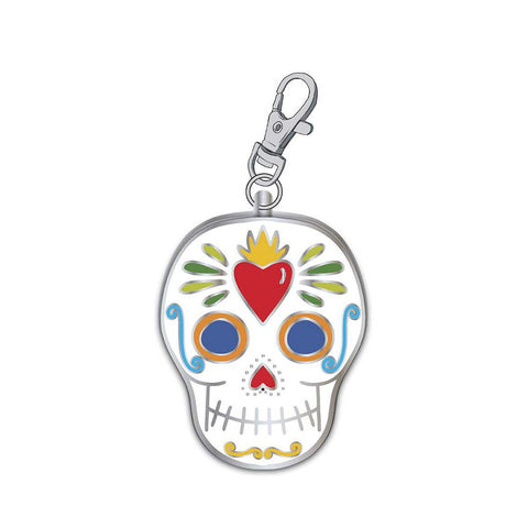 SALE Crafty Chica Enamel Charm Day of the Dead 1 ST-25455 - Riley Blake Designs - Approximately 4.45 cm x 3.3 cm - Amor Eterno