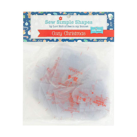SALE Lori Holt Cozy Christmas Sew Simple Shapes STTEMPLATE-2893 - Riley Blake Designs - 20 Plastic Applique Templates