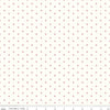 DEAL Bee Backgrounds Clover C9711 Tea Rose - Riley Blake Designs - Clovers Pin Dots Off White - Lori Holt - Quilting Cotton Fabric