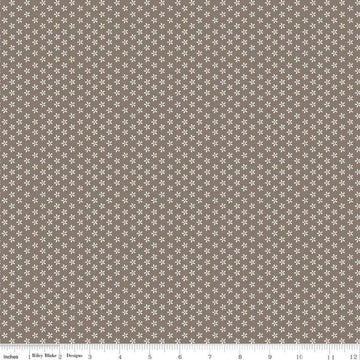Bee Basics Tiny Daisy C6403 Pebble - Riley Blake Designs - Floral Flowers - Lori Holt - Quilting Cotton Fabric