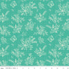 Gingham Cottage Tonal C13011 Sea Glass - Riley Blake Designs - Floral Flowers Tone-on-Tone Background - Quilting Cotton Fabric